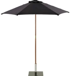 2m Wood Parasol – Round – Choice of 9 Colours