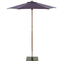 2m Wood Parasol – Round – Choice of 9 Colours