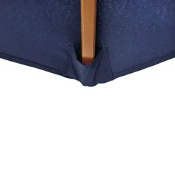 2.5m Wood Pulley Parasol UV 50+ choice of 10 colours