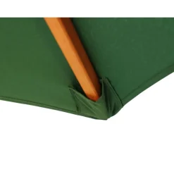 2.5m Wood Pulley Parasol UV 50+ choice of 10 colours