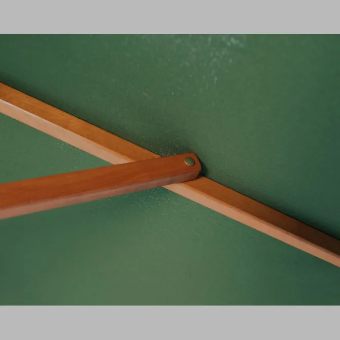 2.5m Wood Pulley Parasol UV 50+ choice of 10 colours