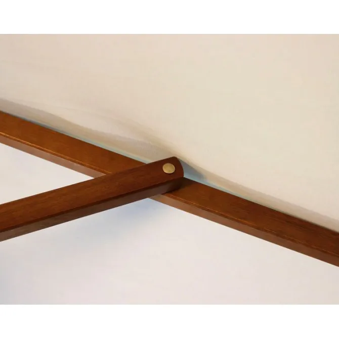 2.5m Wood Pulley Parasol UV 50+ choice of 10 colours