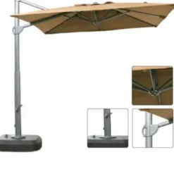 3m x 3m Premium Parasol Square Cantilever