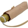 MiniMax Beige Compact Folding Travel Umbrella