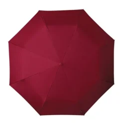 MiniMax Maroon Compact Folding Travel Umbrella
