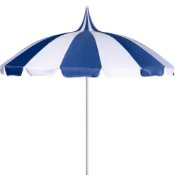 Navy and Cream Pagoda Garden Parasol