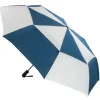 Navy and White Folding Golf Umbrella