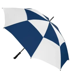 Navy and White Vented Golf Umbrella – Auto-Open