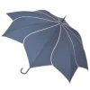 Navy Petal Swirl Umbrella
