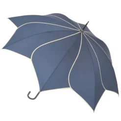 Navy Petal Swirl Umbrella