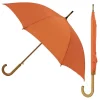 Orange Wood Stick Umbrella