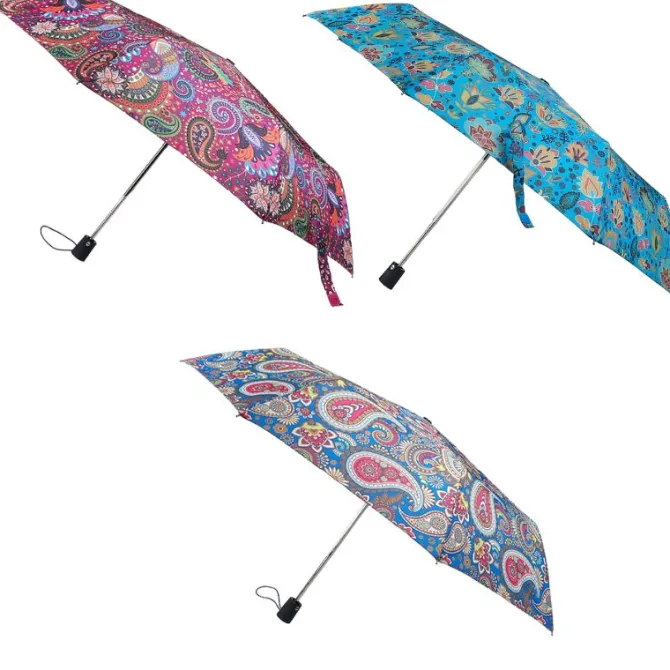 Paisley Automatic Compact Umbrella