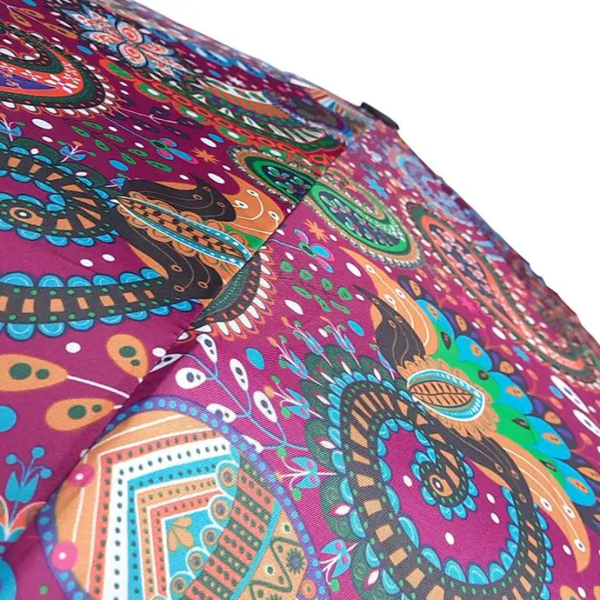 Paisley Automatic Compact Umbrella