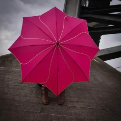 Pink Petal Swirl Umbrella