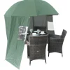 Portable UV Parasol with Zip On Windbreak – “SheltaShade” – 2.2m Standard or 3m XL