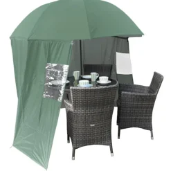 Portable UV Parasol with Zip On Windbreak – “SheltaShade” – 2.2m Standard or 3m XL