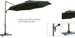 Premium 3 Metre Cantilever Parasol