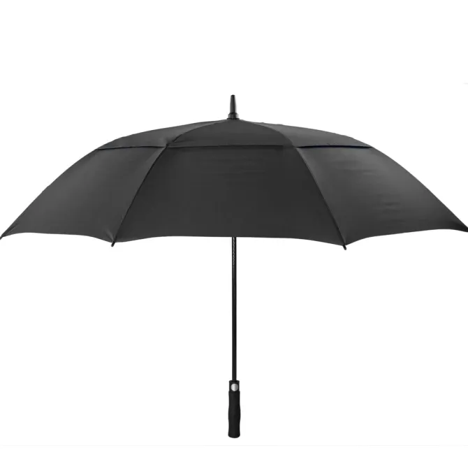 Premium Black Golf Umbrella – Vented – Windproof – Auto-Open