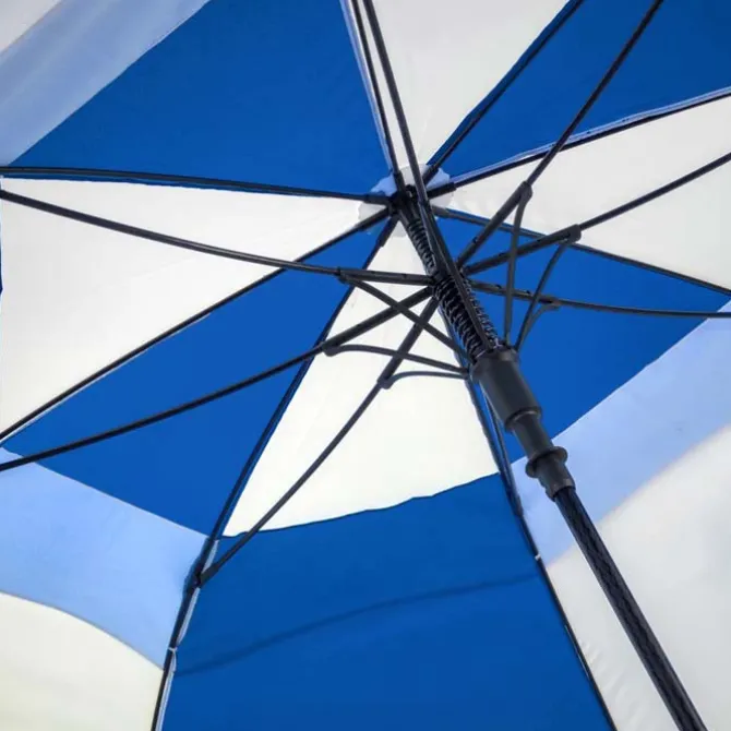 Premium Blue & White Golf Umbrella – Vented – Windproof – Auto-Open