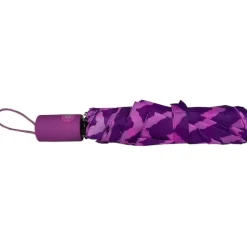 Purple Automatic Compact Umbrella