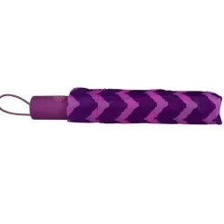 Purple Automatic Compact Umbrella