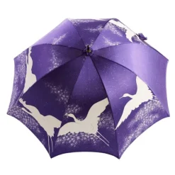 Purple Maitsuru Kimono Umbrella 舞鶴