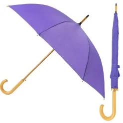 Purple Wood Stick Umbrella