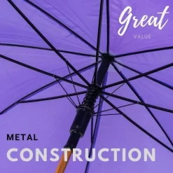Purple Wood Stick Umbrella