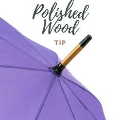 Purple Wood Stick Umbrella