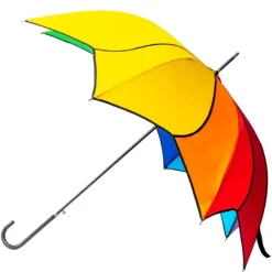 Rainbow Petal Swirl Umbrella