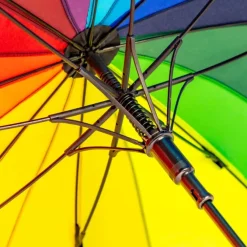 Rainbow Petal Swirl Umbrella