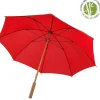 Red Eco Umbrella – ECO GENIUS – Bamboo – Recycled Plastics