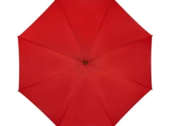 Red ECO Wood Stick Walking Umbrella – Canopy Made From Recycled Plastics