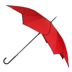 Red Petal Swirl Umbrella