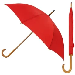 Red Wood Stick Umbrella