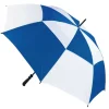 Royal Blue & White Vented Golf Umbrella – Windproof