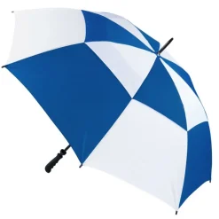 Royal Blue & White Vented Golf Umbrella – Windproof