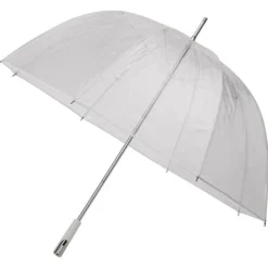 See Through Deluxe White Golf Sized Umbrella