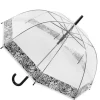 Snakeskin Umbrella – Clear Dome Umbrella – Snakeskin Print Border