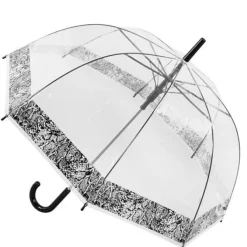 Snakeskin Umbrella – Clear Dome Umbrella – Snakeskin Print Border
