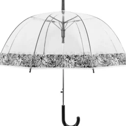 Snakeskin Umbrella – Clear Dome Umbrella – Snakeskin Print Border