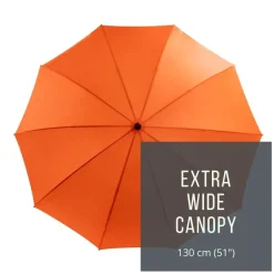 StormStar Orange Windproof Golf Umbrella
