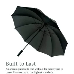 StormStar Windproof Black Golf Umbrella