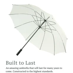 StormStar Windproof White Golf Umbrella