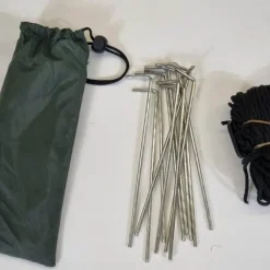Tent Pegs & Guy Lines for Fishing Umbrellas