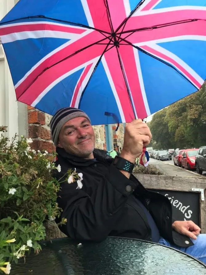 Union Jack Compact Telescopic Umbrella