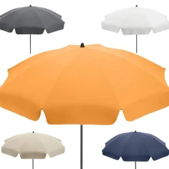 UPF 50 Beach Umbrella with Valance – also for garden, picnics, camping …