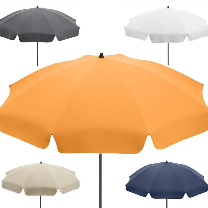 UPF 50 Beach Umbrella with Valance – also for garden, picnics, camping …