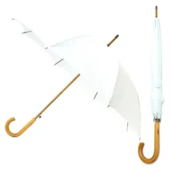 Warwick White Windproof Walking Umbrella