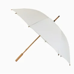 White Eco Umbrella – ECO GENIUS – Bamboo – Recycled Plastics